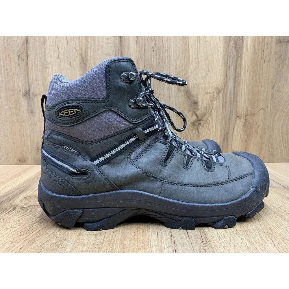 KEEN Delta Mid Waterproof Insulated Hiking Boots Men’s 10 Black 200g 12003